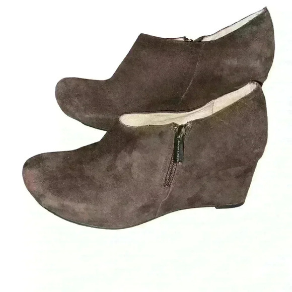 Sacha London Virgo Hidden Wedge Platform Ankle Booties Womens Size 8.5. Brown - Picture 1 of 12